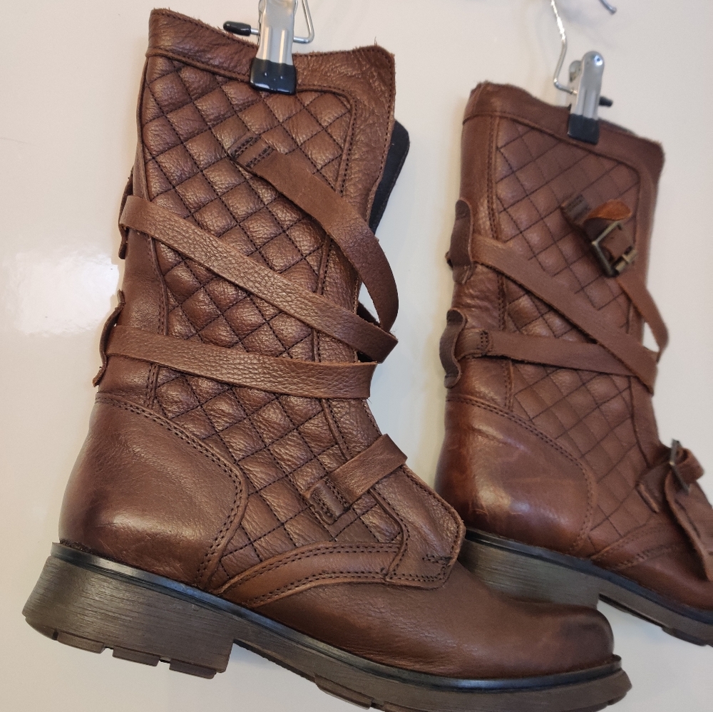 Steve Madden Brown Combat & Moto Boots - Picture 5 of 7